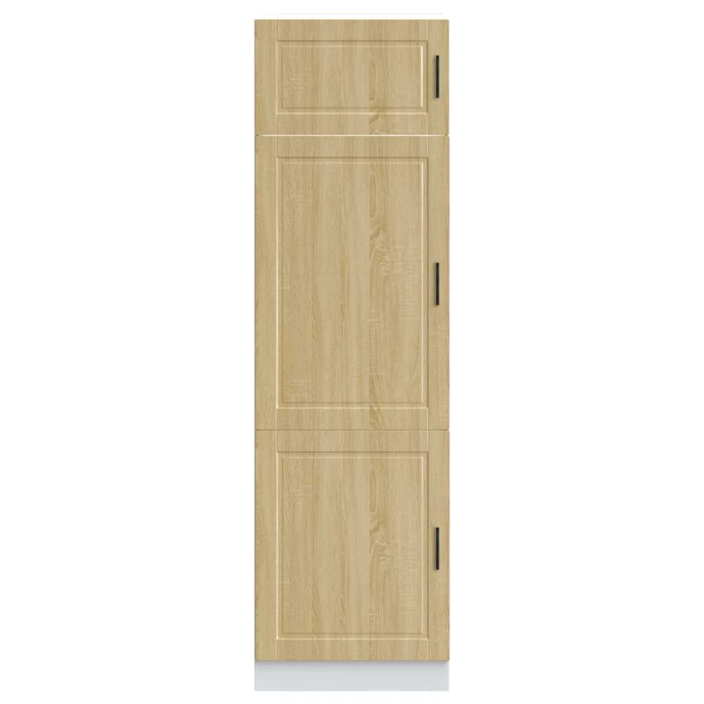Keukenkast Porto bewerkt hout sonoma eikenkleurig is nu te koop bij PeponiXL, paradijselijk wonen!