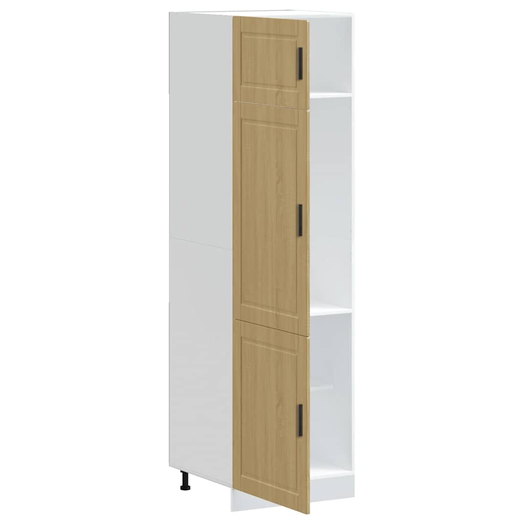 Keukenkast Porto bewerkt hout sonoma eikenkleurig is nu te koop bij PeponiXL, paradijselijk wonen!