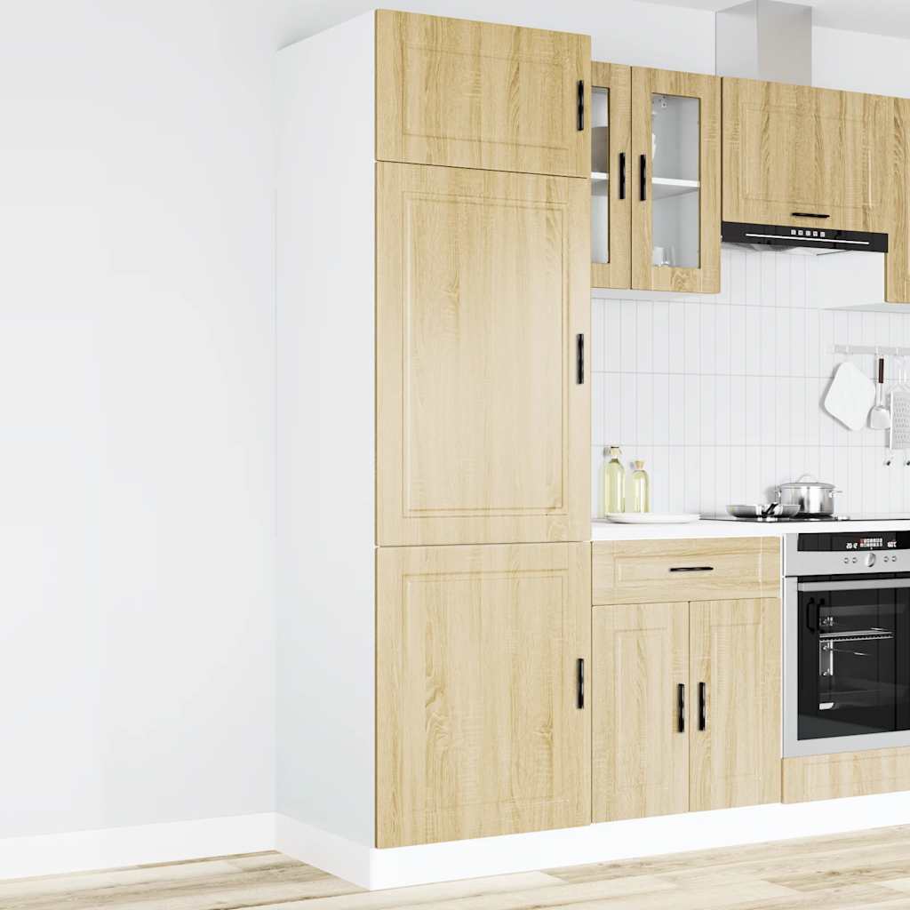 Keukenkast Porto bewerkt hout sonoma eikenkleurig is nu te koop bij PeponiXL, paradijselijk wonen!