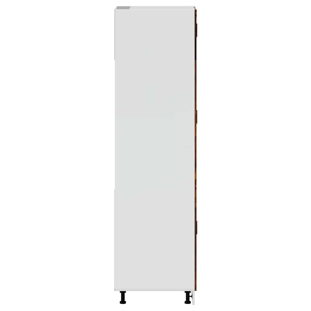 Keukenkast Porto bewerkt hout gerookt eikenkleurig is nu te koop bij PeponiXL, paradijselijk wonen!