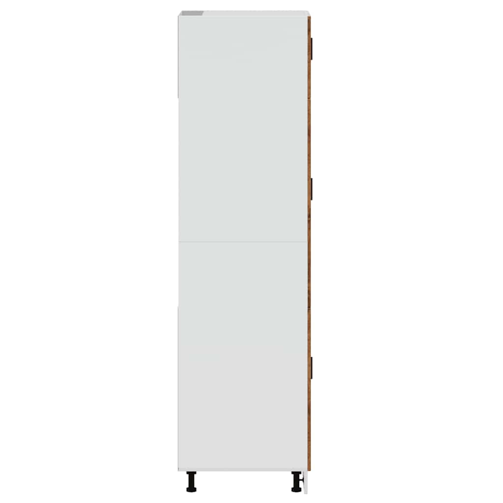 Keukenkast Porto bewerkt hout oud houtkleurig is nu te koop bij PeponiXL, paradijselijk wonen!