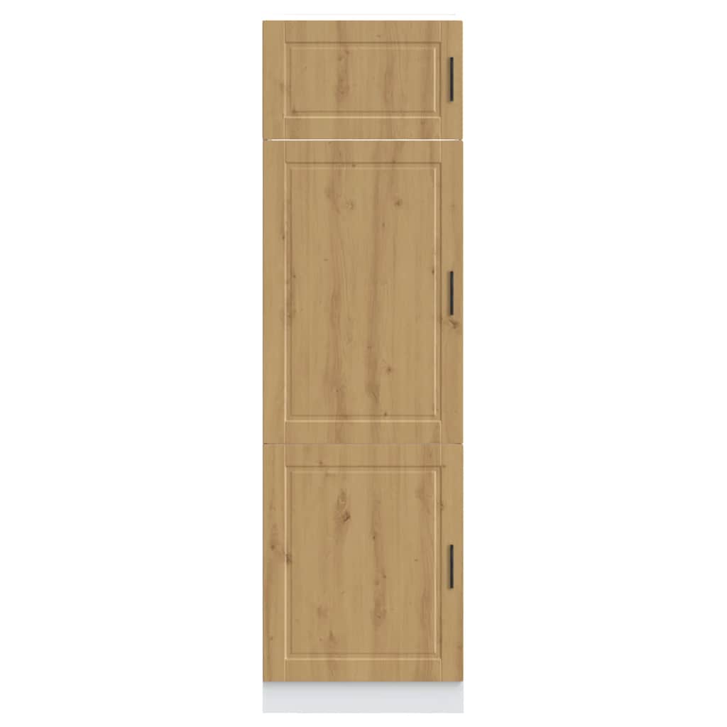 Keukenkast Porto bewerkt hout artisanaal eikenkleur is nu te koop bij PeponiXL, paradijselijk wonen!