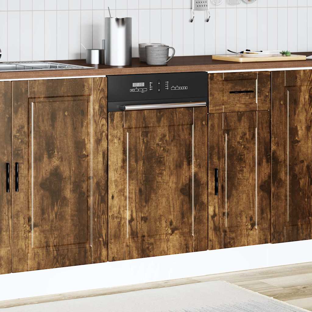 Vaatwaspaneel Porto 45x1,5x57 cm bewerkt hout gerookt eiken is nu te koop bij PeponiXL, paradijselijk wonen!