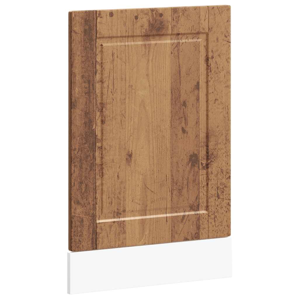 Vaatwaspaneel Porto 45x1,5x57 cm bewerkt hout oud houtkleurig is nu te koop bij PeponiXL, paradijselijk wonen!