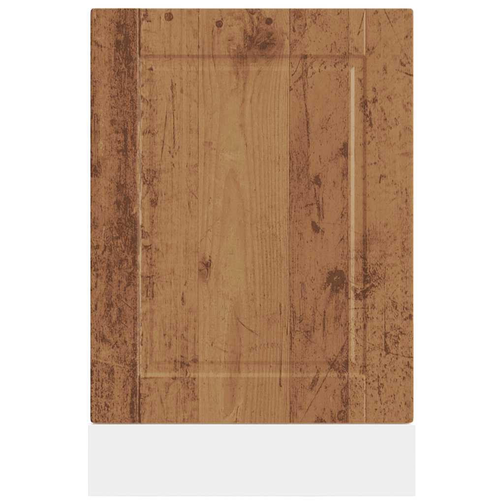 Vaatwaspaneel Porto 45x1,5x57 cm bewerkt hout oud houtkleurig is nu te koop bij PeponiXL, paradijselijk wonen!