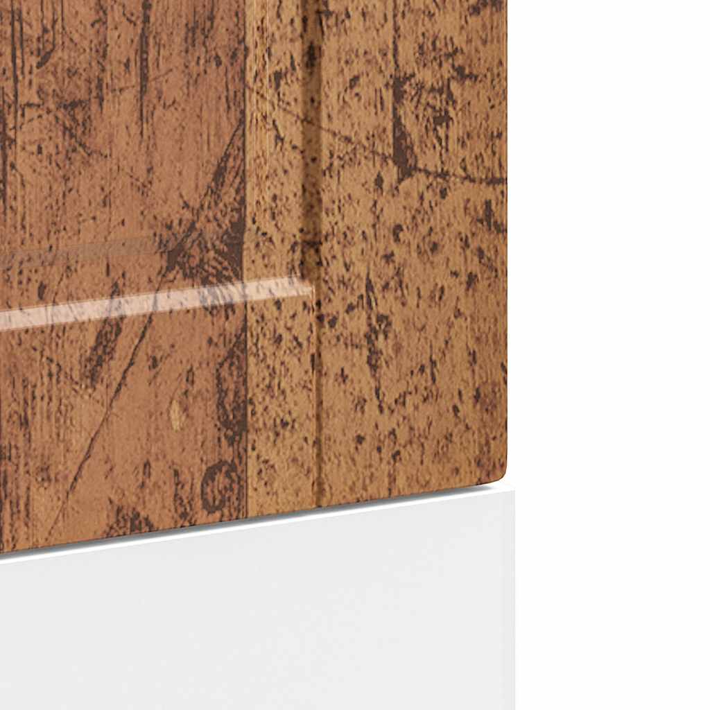 Vaatwaspaneel Porto 45x1,5x57 cm bewerkt hout oud houtkleurig is nu te koop bij PeponiXL, paradijselijk wonen!