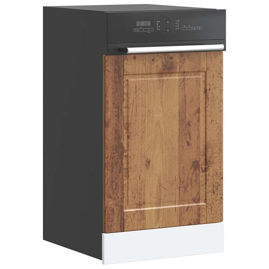 Vaatwaspaneel Porto 45x1,5x57 cm bewerkt hout oud houtkleurig is nu te koop bij PeponiXL, paradijselijk wonen!
