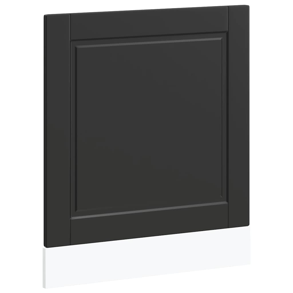 Vaatwaspaneel Porto 60x1,5x57 cm bewerkt hout zwart is nu te koop bij PeponiXL, paradijselijk wonen!
