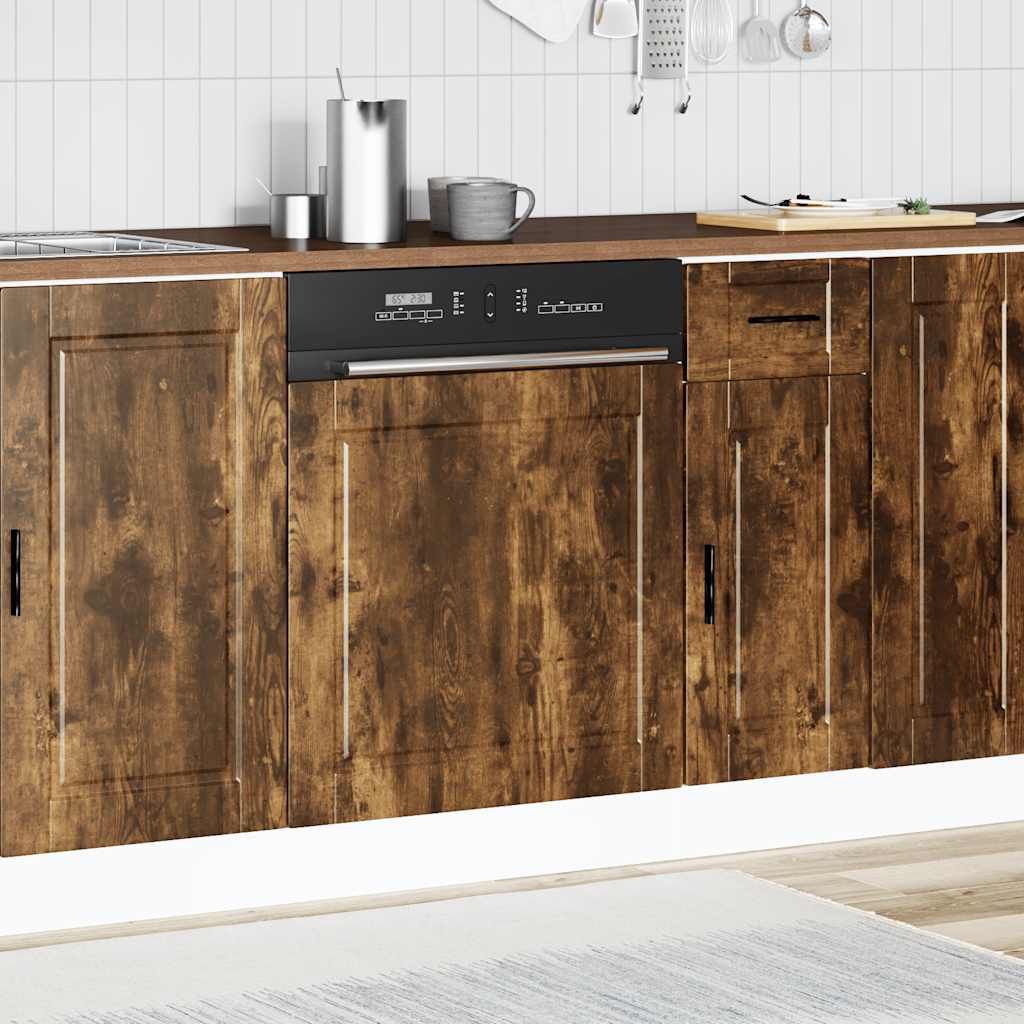Vaatwaspaneel Porto 60x1,5x57 cm bewerkt hout gerookt eiken is nu te koop bij PeponiXL, paradijselijk wonen!