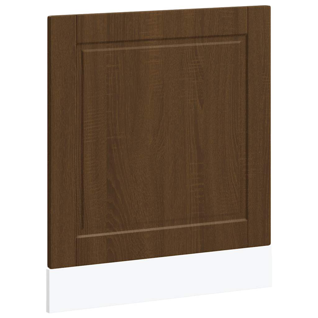 Vaatwaspaneel Porto 60x1,5x57 cm bewerkt hout bruin eikenkleur is nu te koop bij PeponiXL, paradijselijk wonen!