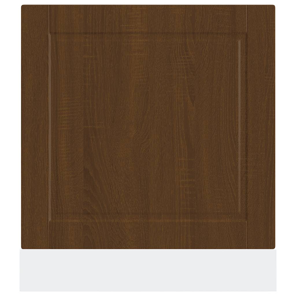 Vaatwaspaneel Porto 60x1,5x57 cm bewerkt hout bruin eikenkleur is nu te koop bij PeponiXL, paradijselijk wonen!