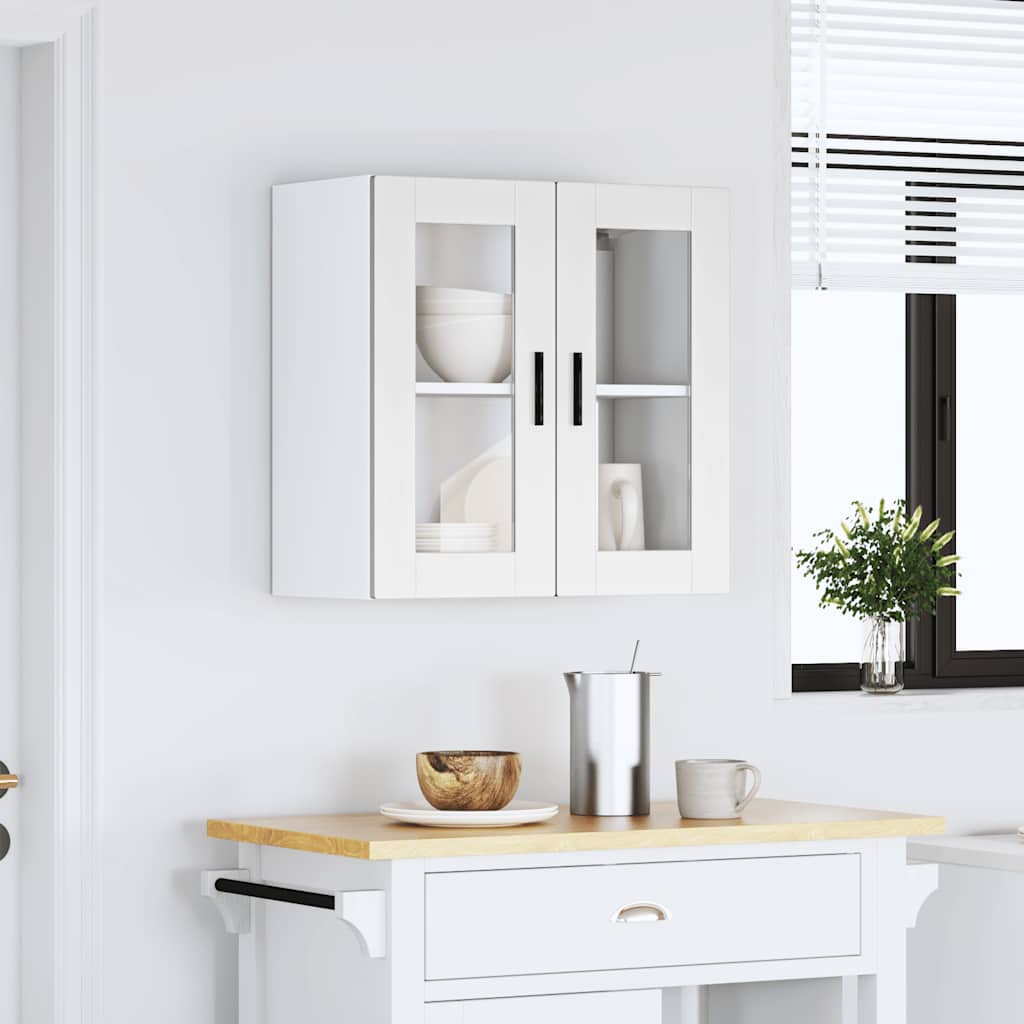Keukenbovenkast met glazen deur Porto wit is nu te koop bij PeponiXL, paradijselijk wonen!