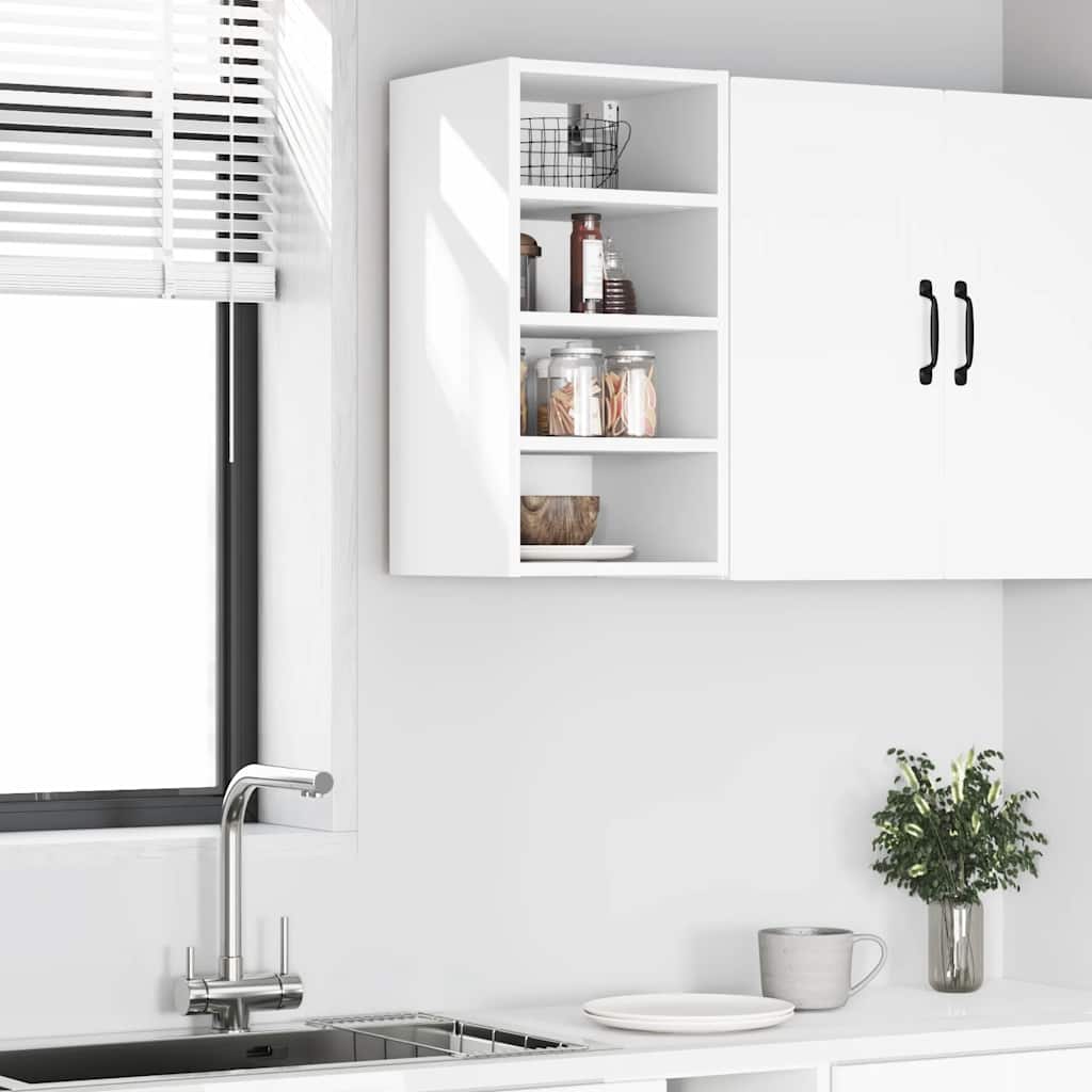 Bovenkast Riga 30x29,5x60 cm bewerkt hout wit is nu te koop bij PeponiXL, paradijselijk wonen!
