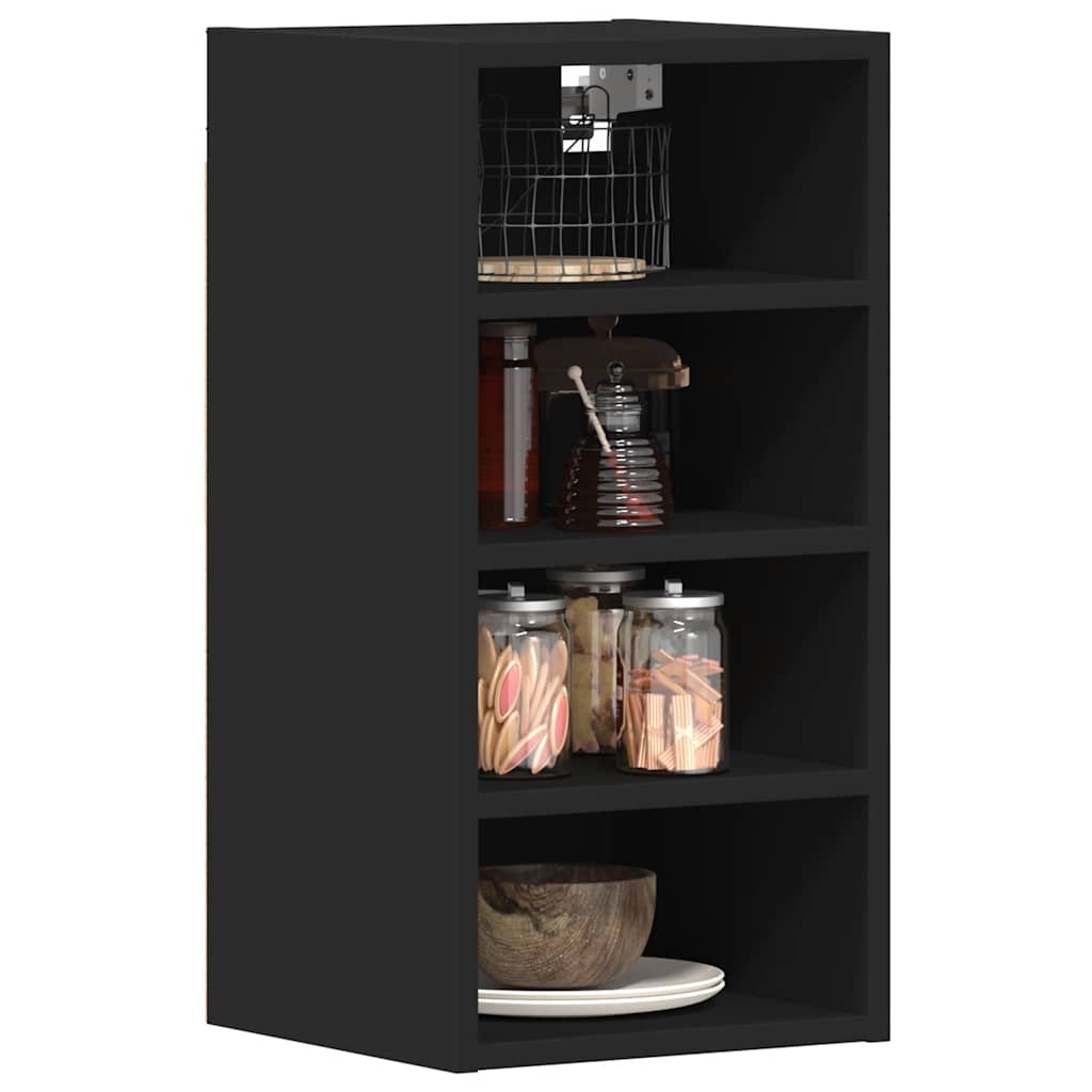 Bovenkast Riga 30x29,5x60 cm bewerkt hout zwart is nu te koop bij PeponiXL, paradijselijk wonen!