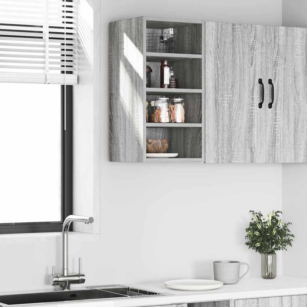 Bovenkast Riga 30x29,5x60 cm bewerkt hout grijs sonoma eikenkleurig is nu te koop bij PeponiXL, paradijselijk wonen!