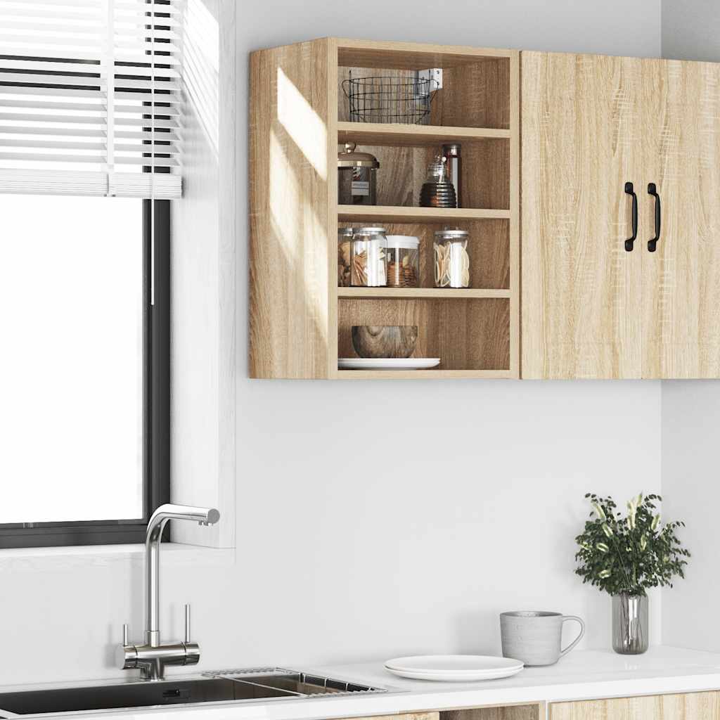 Bovenkast Riga 40x29,5x60 cm bewerkt hout sonoma eikenkleurig is nu te koop bij PeponiXL, paradijselijk wonen!