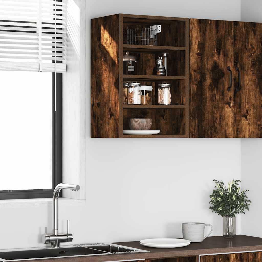 Bovenkast Riga 40x29,5x60 cm bewerkt hout gerookt eikenkleurig is nu te koop bij PeponiXL, paradijselijk wonen!