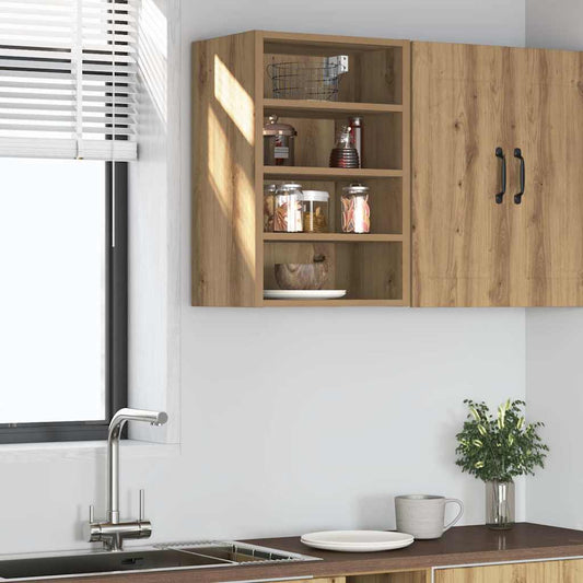 Bovenkast Riga 40x29,5x60 cm bewerkt hout artisanaal eikenkleur is nu te koop bij PeponiXL, paradijselijk wonen!