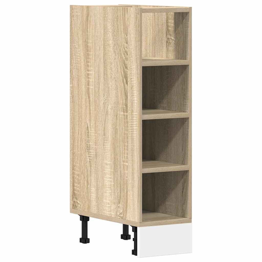 Onderkast 20x44,5x81,5 cm bewerkt hout sonoma eikenkleurig is nu te koop bij PeponiXL, paradijselijk wonen!