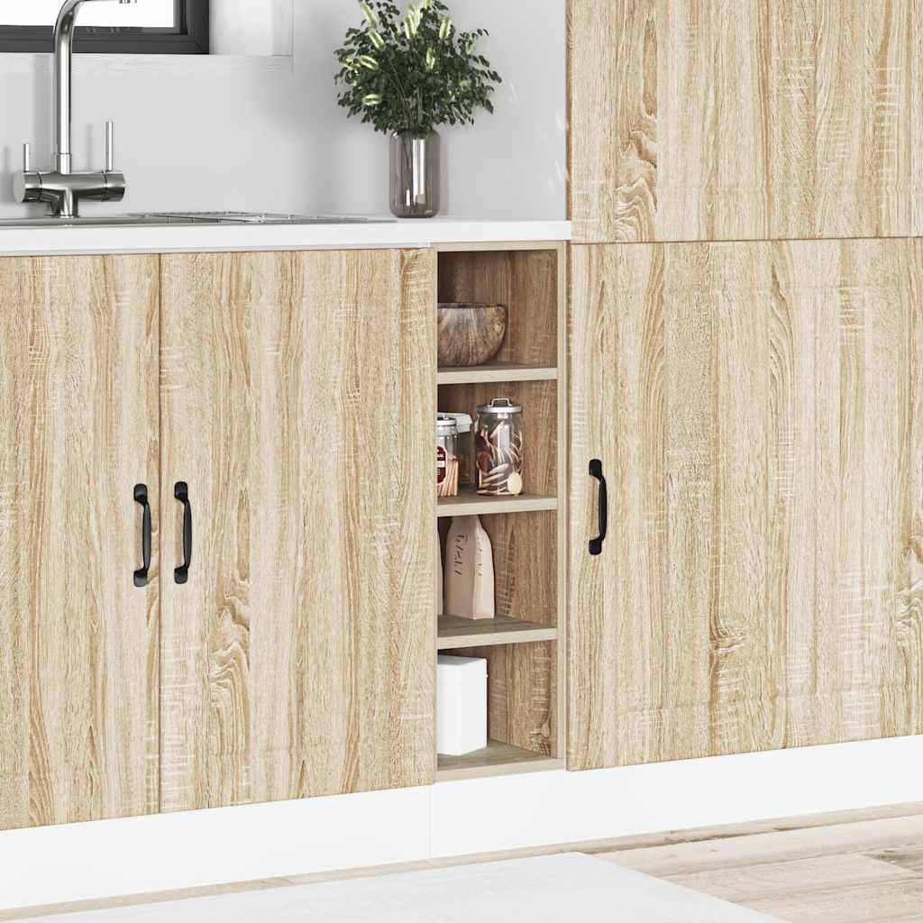 Onderkast 20x44,5x81,5 cm bewerkt hout sonoma eikenkleurig is nu te koop bij PeponiXL, paradijselijk wonen!