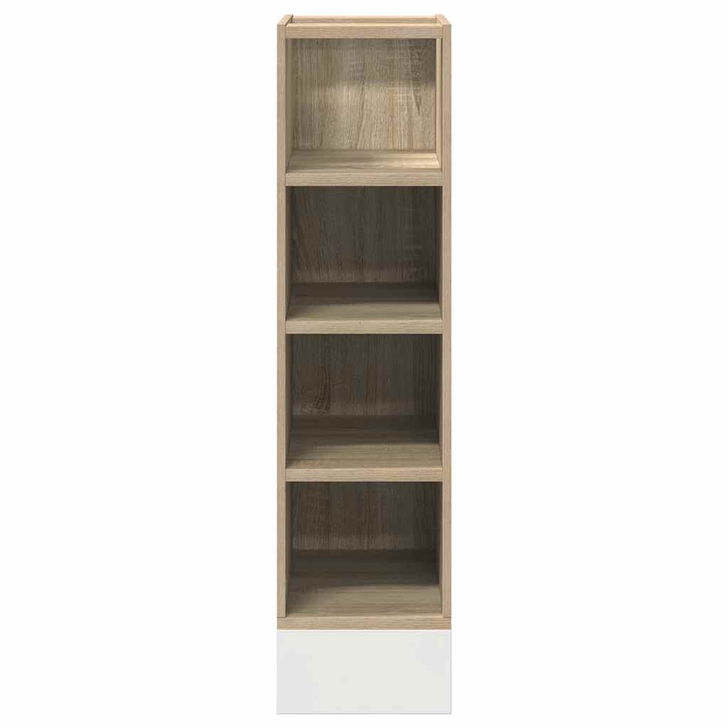 Onderkast 20x44,5x81,5 cm bewerkt hout sonoma eikenkleurig is nu te koop bij PeponiXL, paradijselijk wonen!