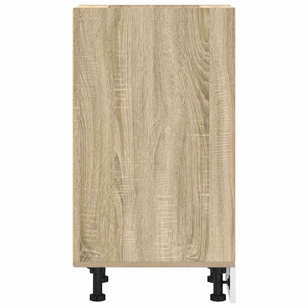 Onderkast 20x44,5x81,5 cm bewerkt hout sonoma eikenkleurig is nu te koop bij PeponiXL, paradijselijk wonen!