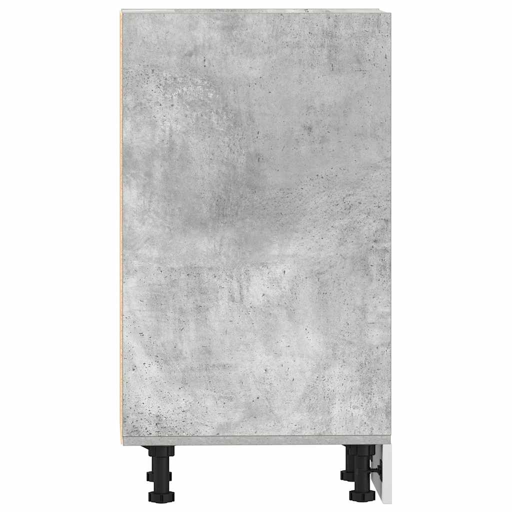Onderkast Riga 30x44,5x81,5 cm bewerkt hout betongrijs is nu te koop bij PeponiXL, paradijselijk wonen!