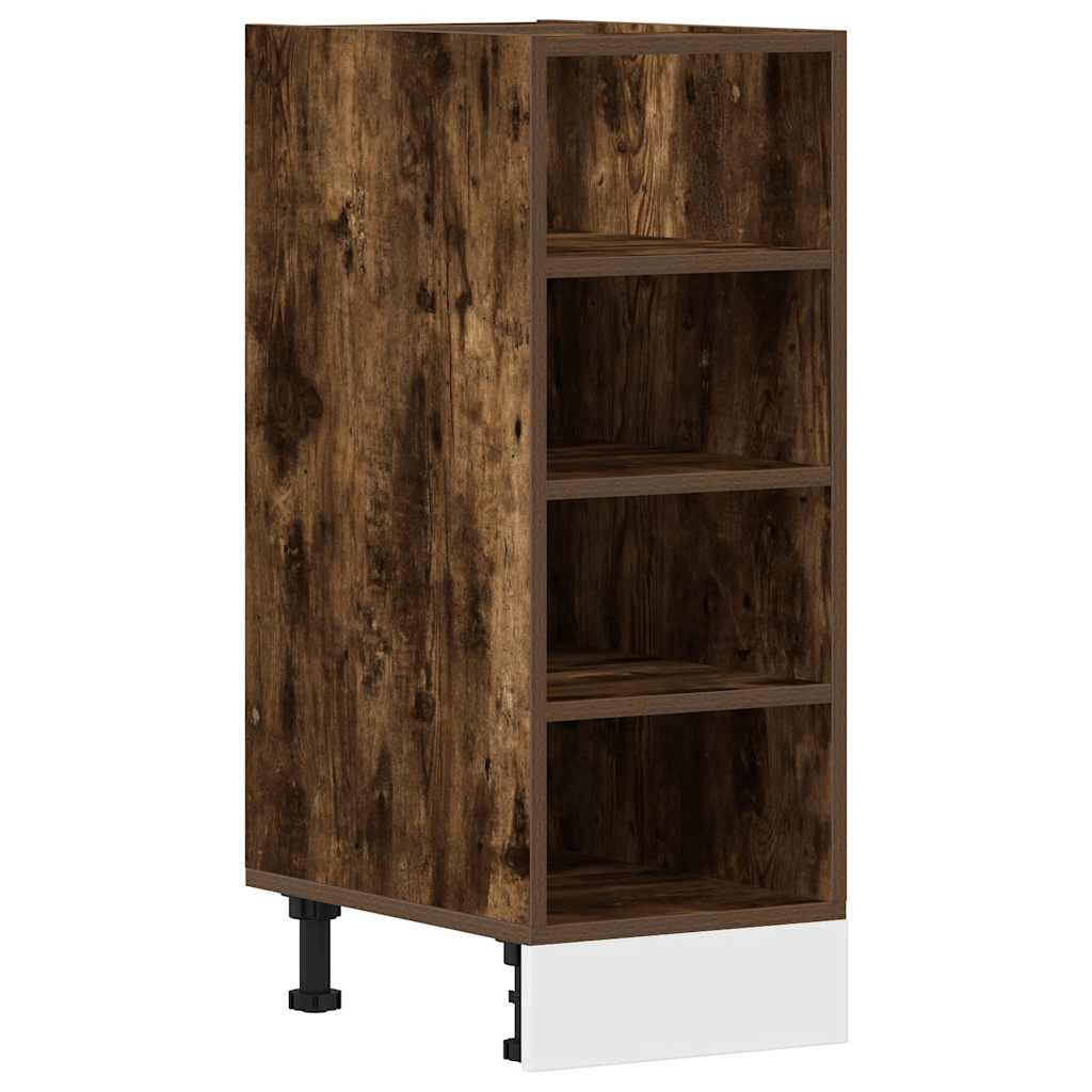Onderkast Riga 30x44,5x81,5 cm bewerkt hout gerookt eikenkleurig is nu te koop bij PeponiXL, paradijselijk wonen!