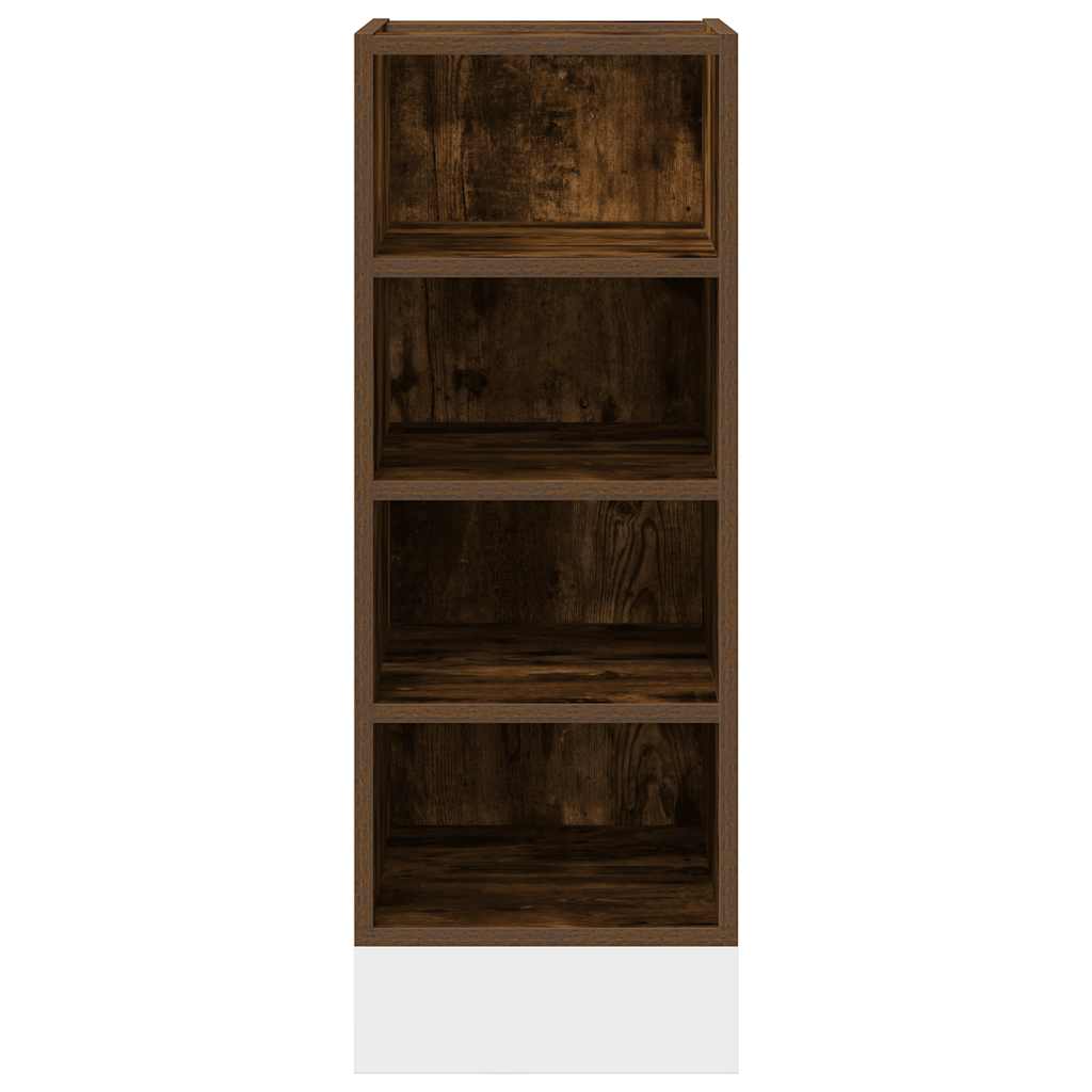 Onderkast Riga 30x44,5x81,5 cm bewerkt hout gerookt eikenkleurig is nu te koop bij PeponiXL, paradijselijk wonen!