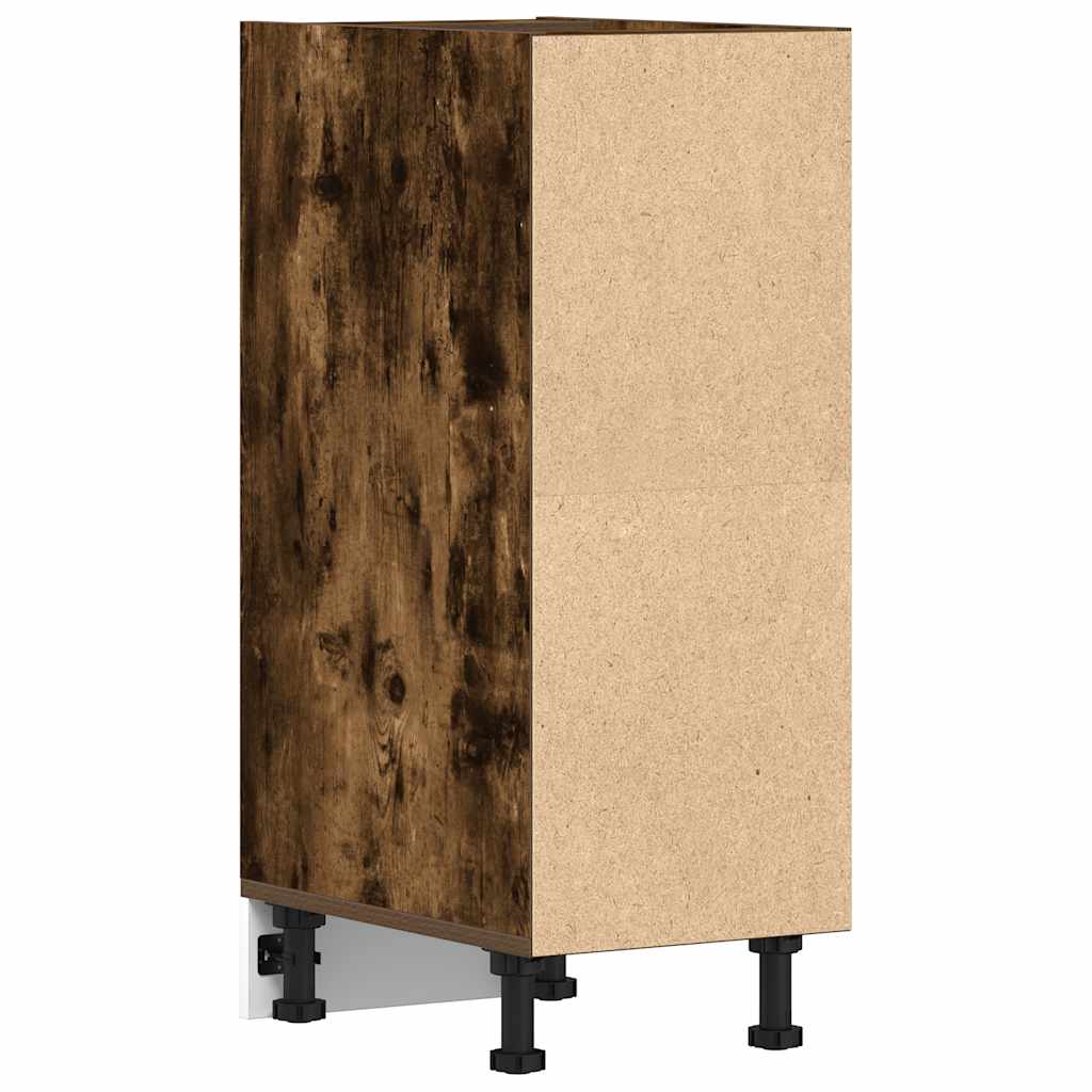 Onderkast Riga 30x44,5x81,5 cm bewerkt hout gerookt eikenkleurig is nu te koop bij PeponiXL, paradijselijk wonen!