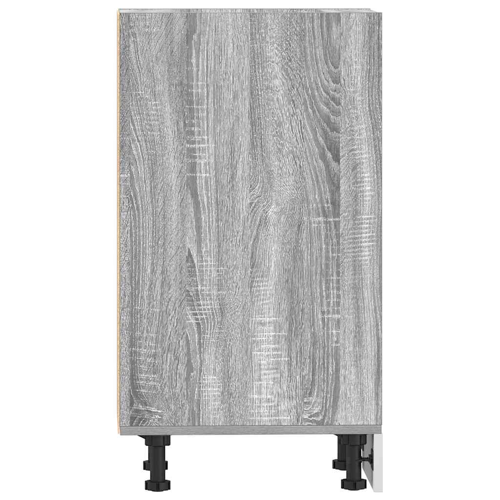 Onderkast Riga 30x44,5x81,5cm bewerkt hout grijs sonoma eikenkleurig is nu te koop bij PeponiXL, paradijselijk wonen!