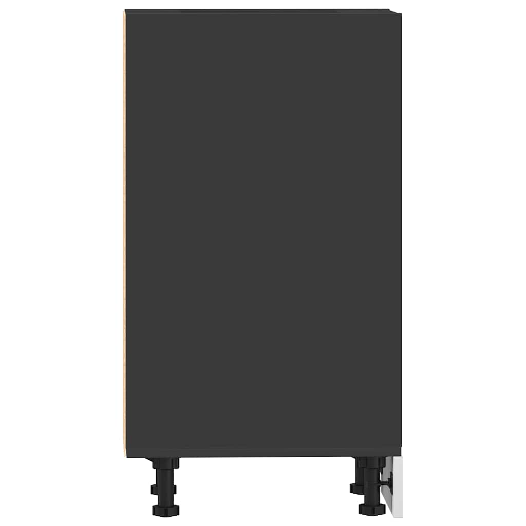 Onderkast Riga 40x44,5x81,5 cm bewerkt hout zwart is nu te koop bij PeponiXL, paradijselijk wonen!