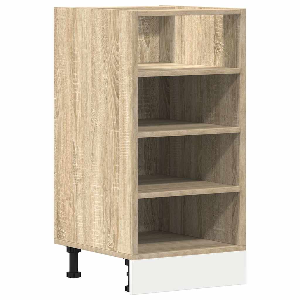 Onderkast Riga 40x44,5x81,5 cm bewerkt hout sonoma eikenkleurig is nu te koop bij PeponiXL, paradijselijk wonen!