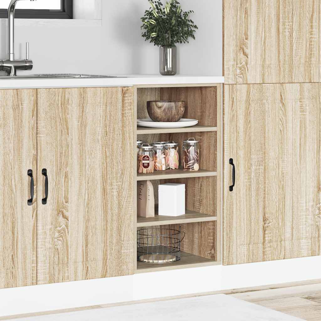 Onderkast Riga 40x44,5x81,5 cm bewerkt hout sonoma eikenkleurig is nu te koop bij PeponiXL, paradijselijk wonen!