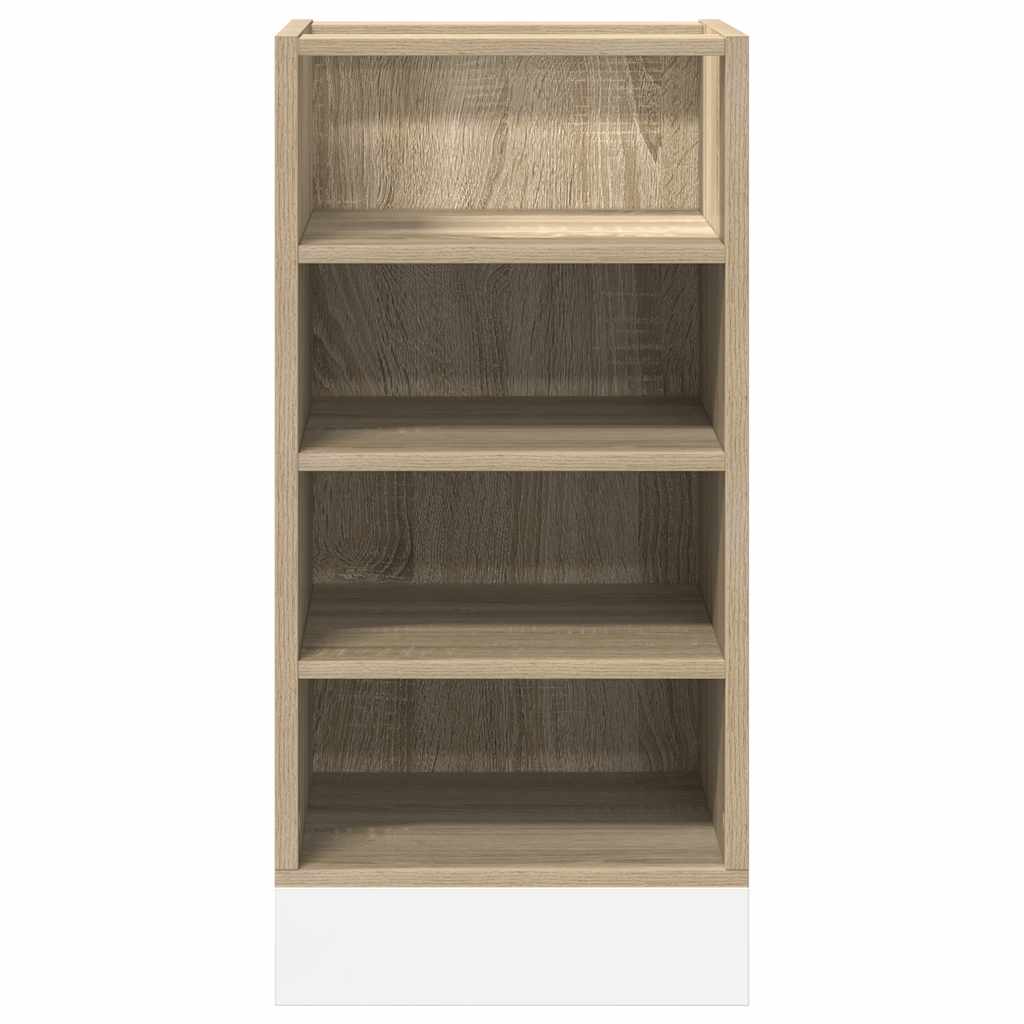Onderkast Riga 40x44,5x81,5 cm bewerkt hout sonoma eikenkleurig is nu te koop bij PeponiXL, paradijselijk wonen!