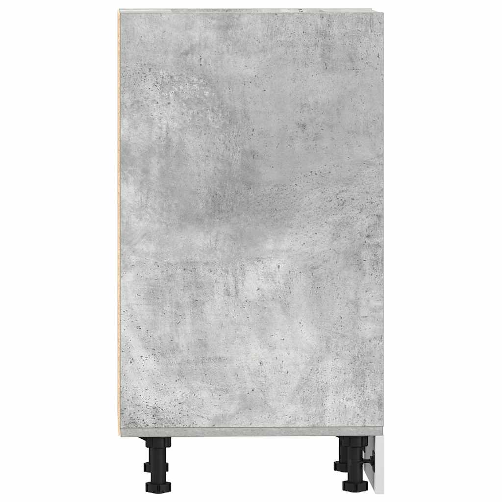 Onderkast Riga 40x44,5x81,5 cm bewerkt hout betongrijs is nu te koop bij PeponiXL, paradijselijk wonen!