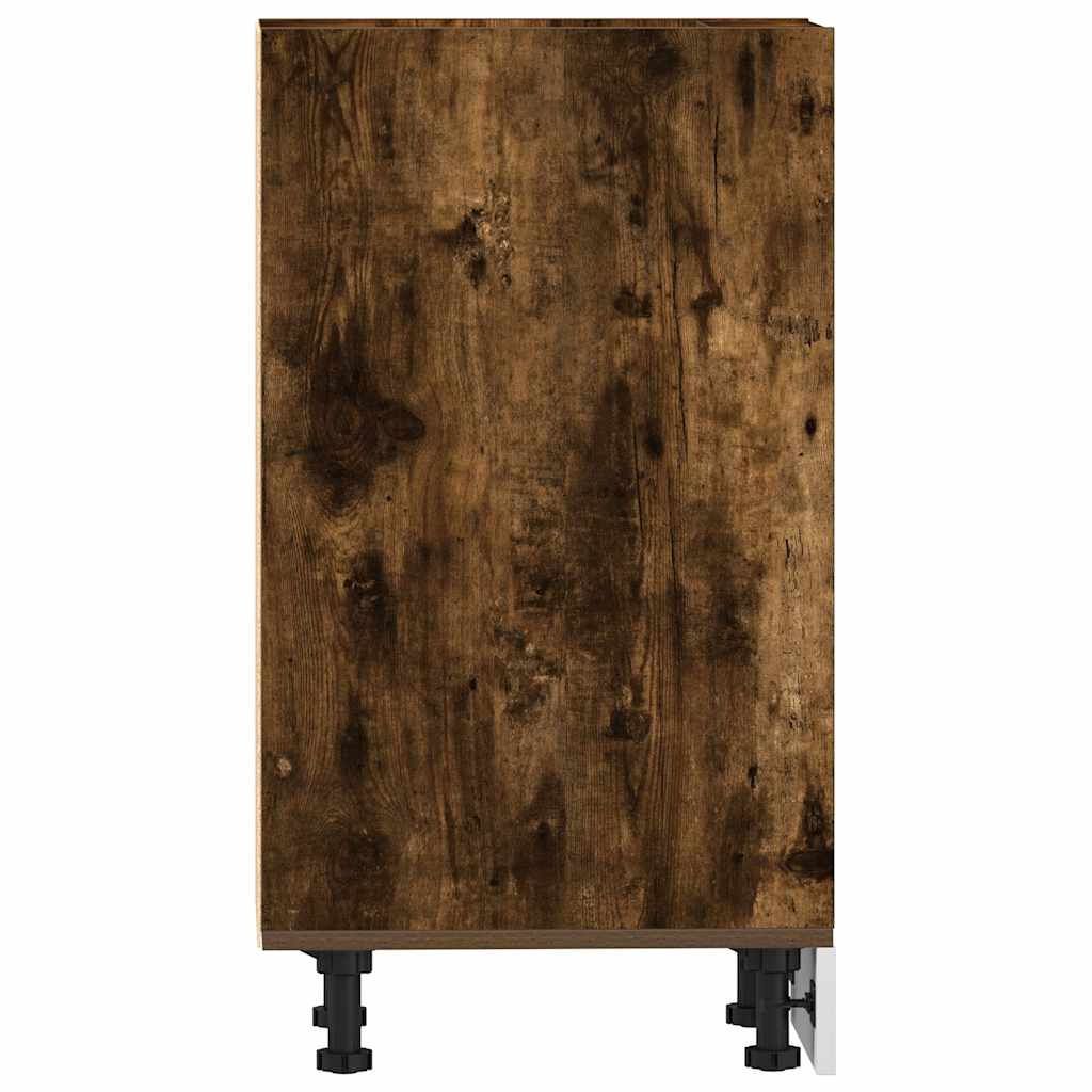 Onderkast Riga 40x44,5x81,5 cm bewerkt hout gerookt eikenkleurig is nu te koop bij PeponiXL, paradijselijk wonen!
