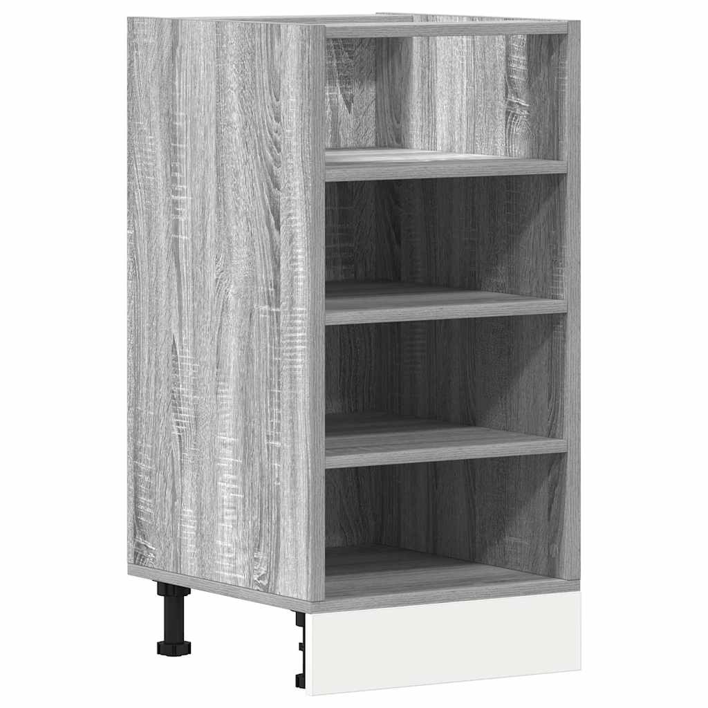 Onderkast Riga 40x44,5x81,5 cm bewerkt hout grijs sonoma eikenkleur is nu te koop bij PeponiXL, paradijselijk wonen!