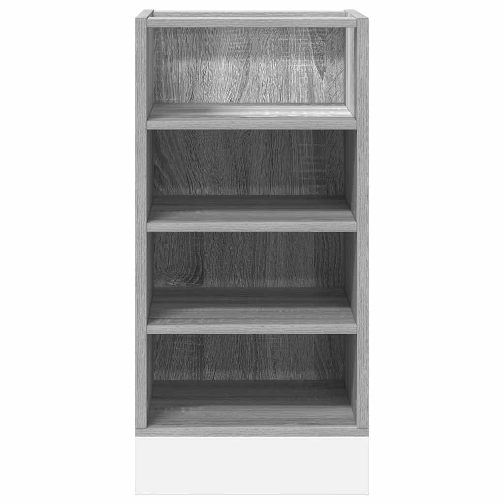 Onderkast Riga 40x44,5x81,5 cm bewerkt hout grijs sonoma eikenkleur is nu te koop bij PeponiXL, paradijselijk wonen!