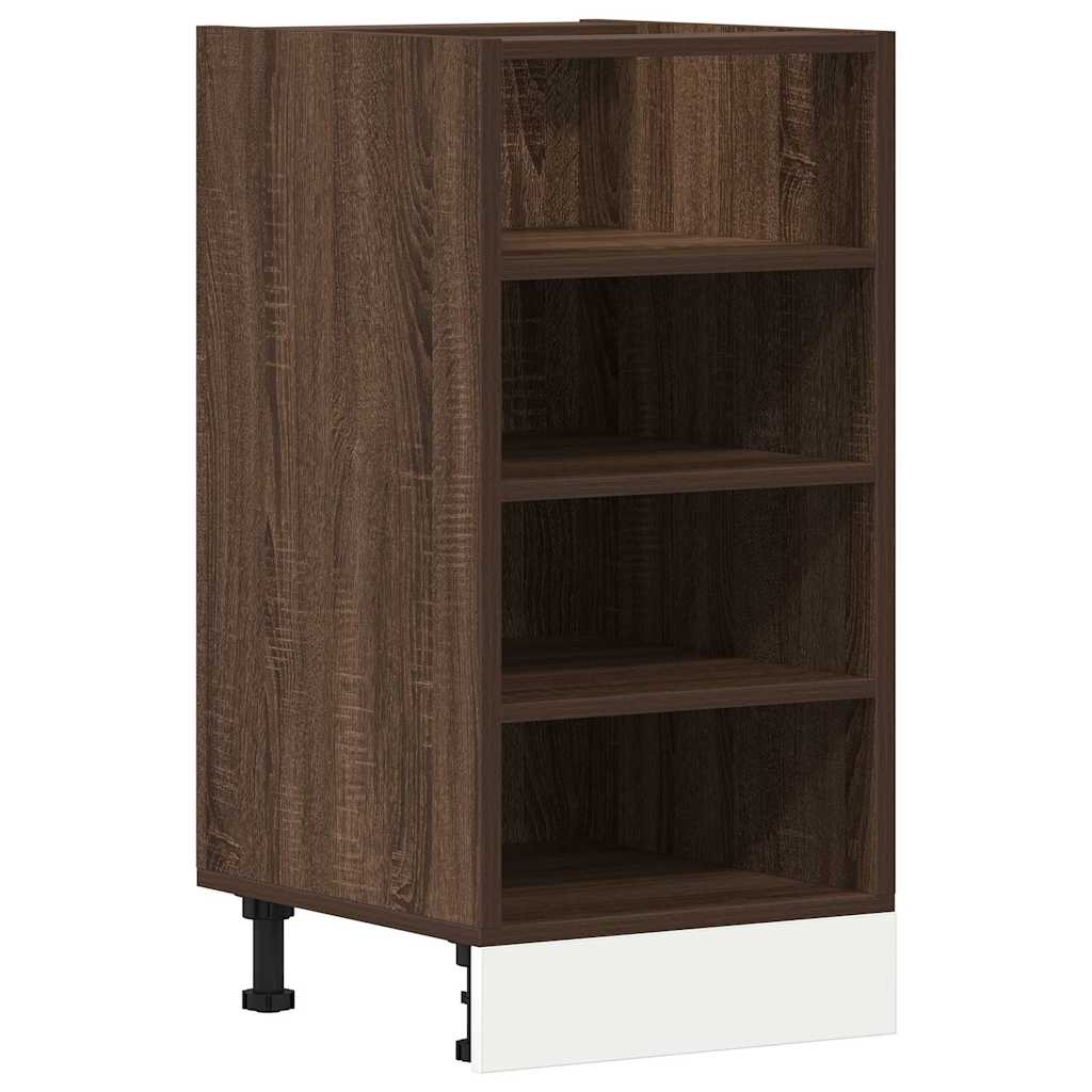 Onderkast Riga 40x44,5x81,5 cm bewerkt hout bruin eikenkleur is nu te koop bij PeponiXL, paradijselijk wonen!