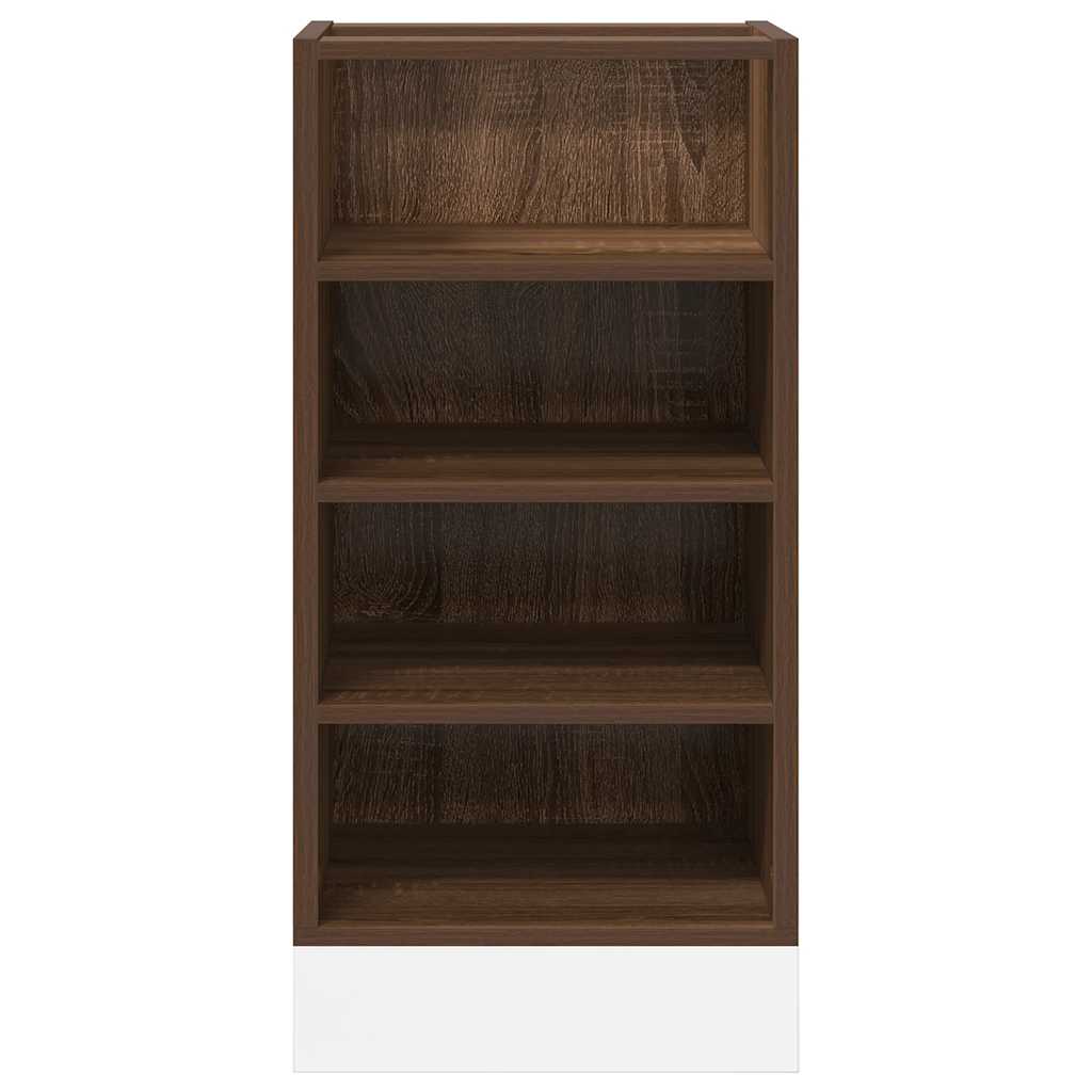 Onderkast Riga 40x44,5x81,5 cm bewerkt hout bruin eikenkleur is nu te koop bij PeponiXL, paradijselijk wonen!