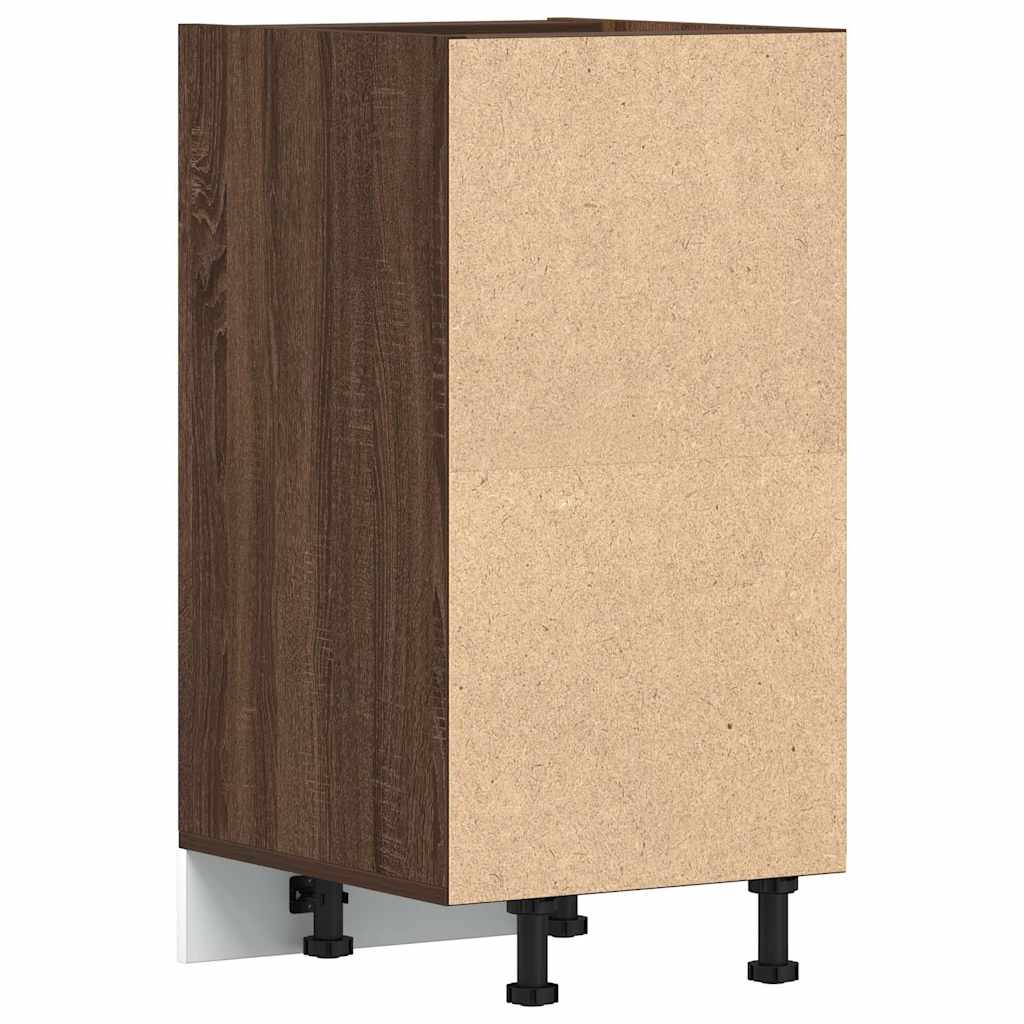 Onderkast Riga 40x44,5x81,5 cm bewerkt hout bruin eikenkleur is nu te koop bij PeponiXL, paradijselijk wonen!