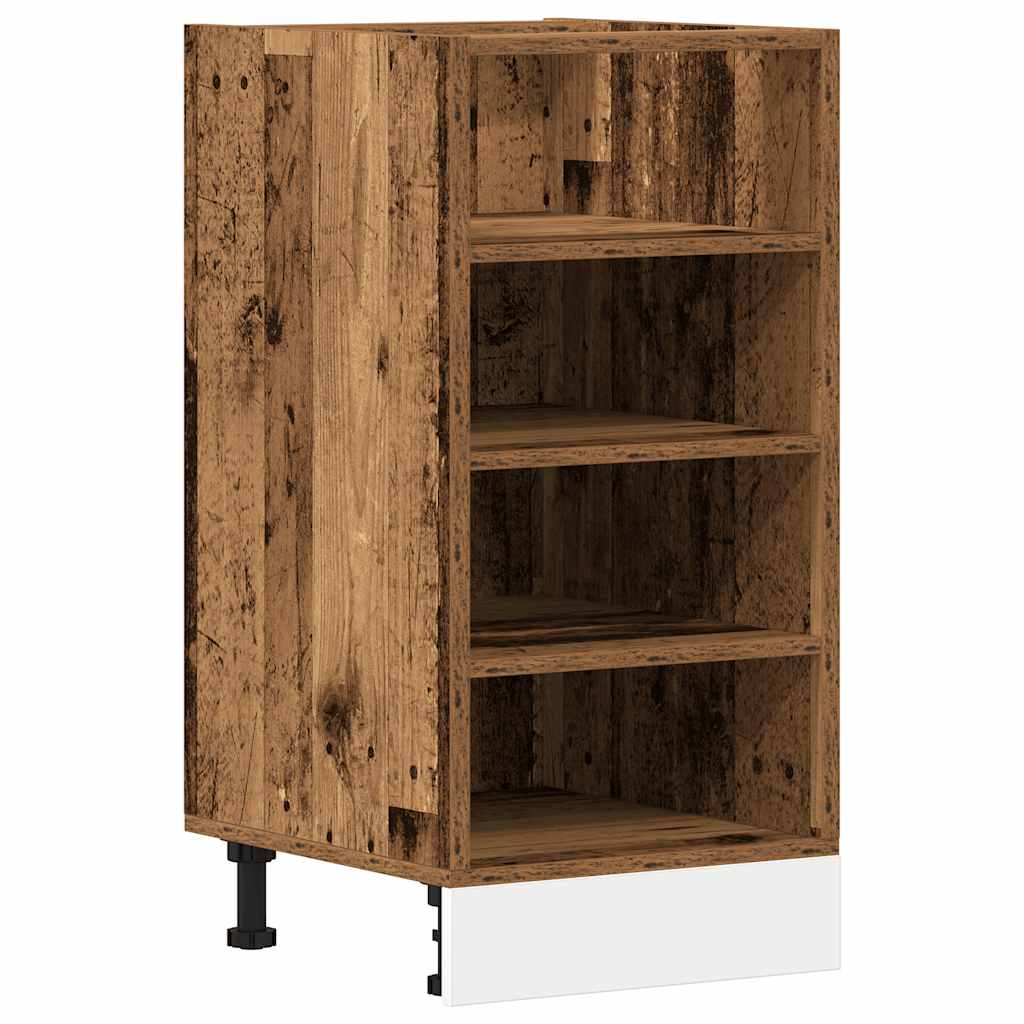Onderkast Riga 40x44,5x81,5 cm bewerkt hout oud houtkleurig is nu te koop bij PeponiXL, paradijselijk wonen!