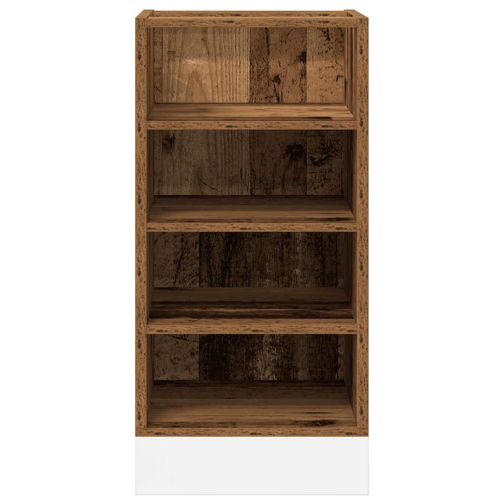 Onderkast Riga 40x44,5x81,5 cm bewerkt hout oud houtkleurig is nu te koop bij PeponiXL, paradijselijk wonen!
