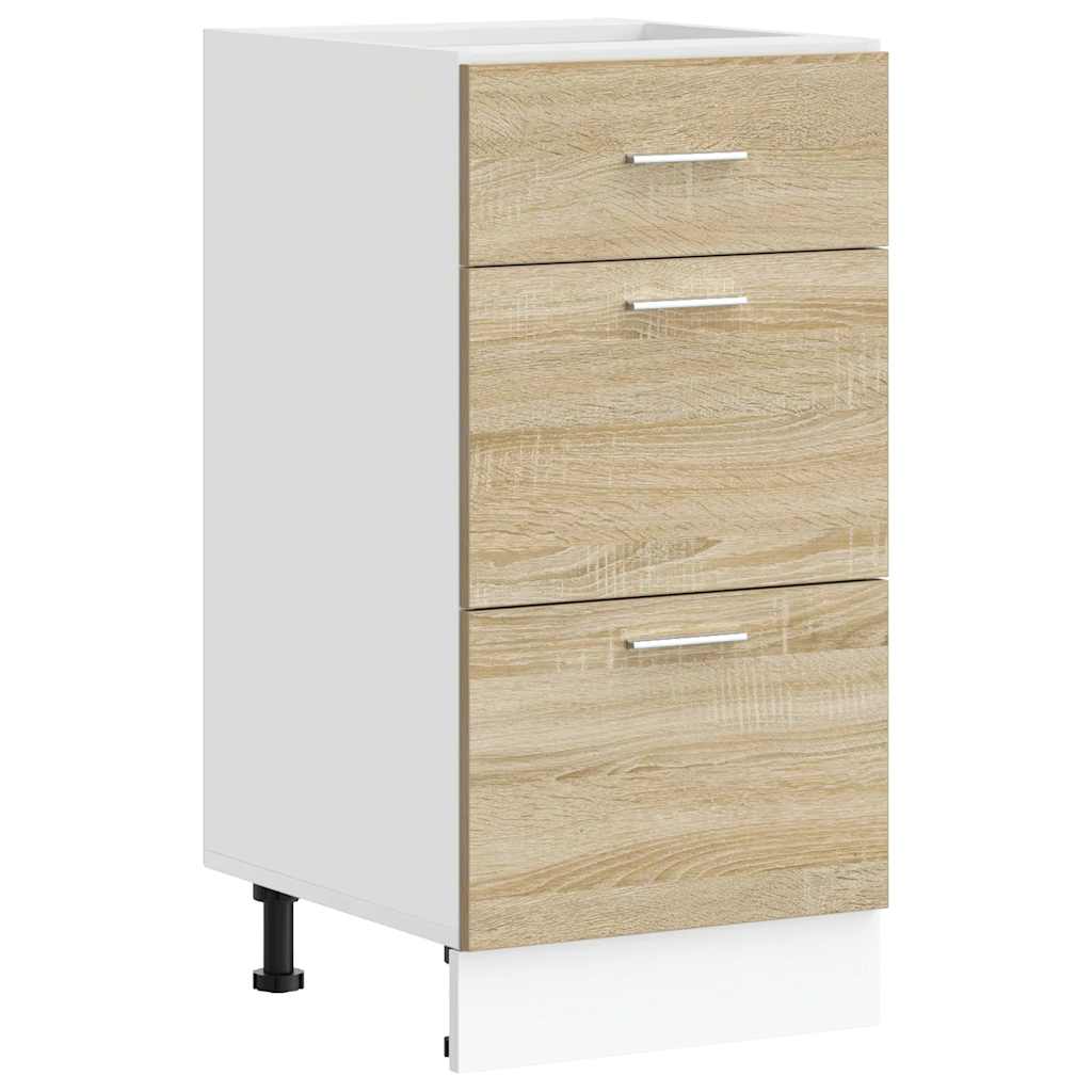 Onderkast Lyon 40x46x81,5 cm bewerkt hout sonoma eikenkleurig is nu te koop bij PeponiXL, paradijselijk wonen!