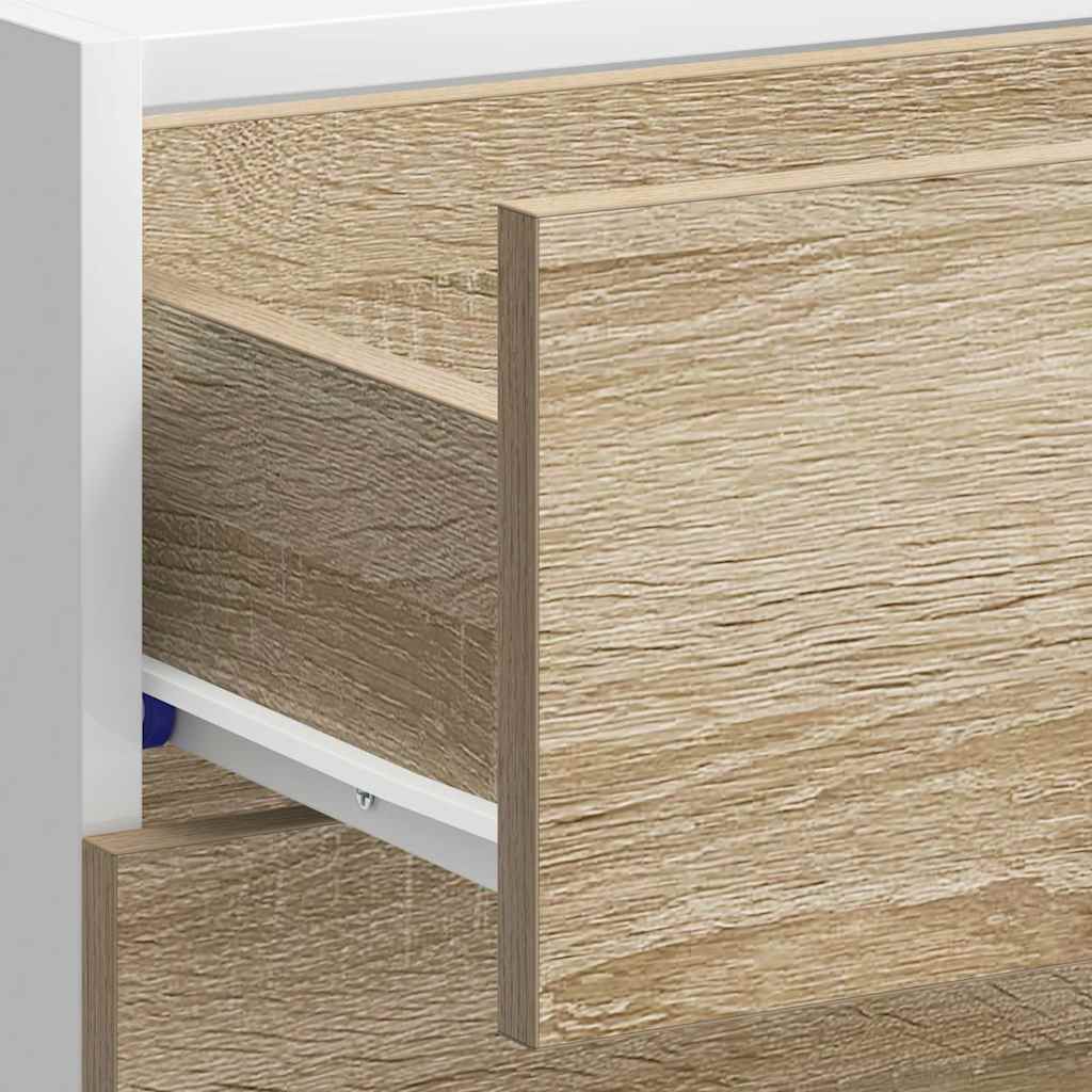 Onderkast Lyon 40x46x81,5 cm bewerkt hout sonoma eikenkleurig is nu te koop bij PeponiXL, paradijselijk wonen!