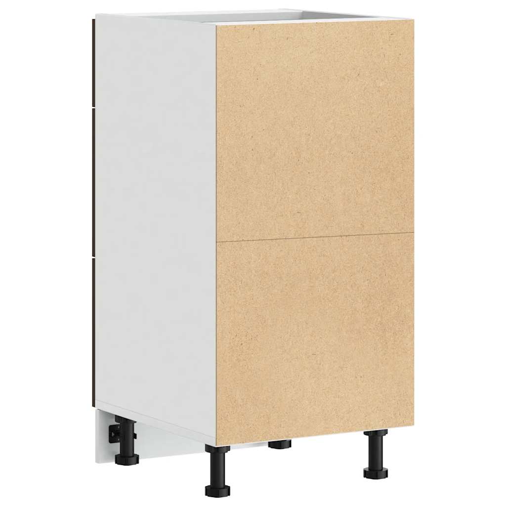 Onderkast Lyon 40x46x81,5 cm bewerkt hout bruin eikenkleur is nu te koop bij PeponiXL, paradijselijk wonen!