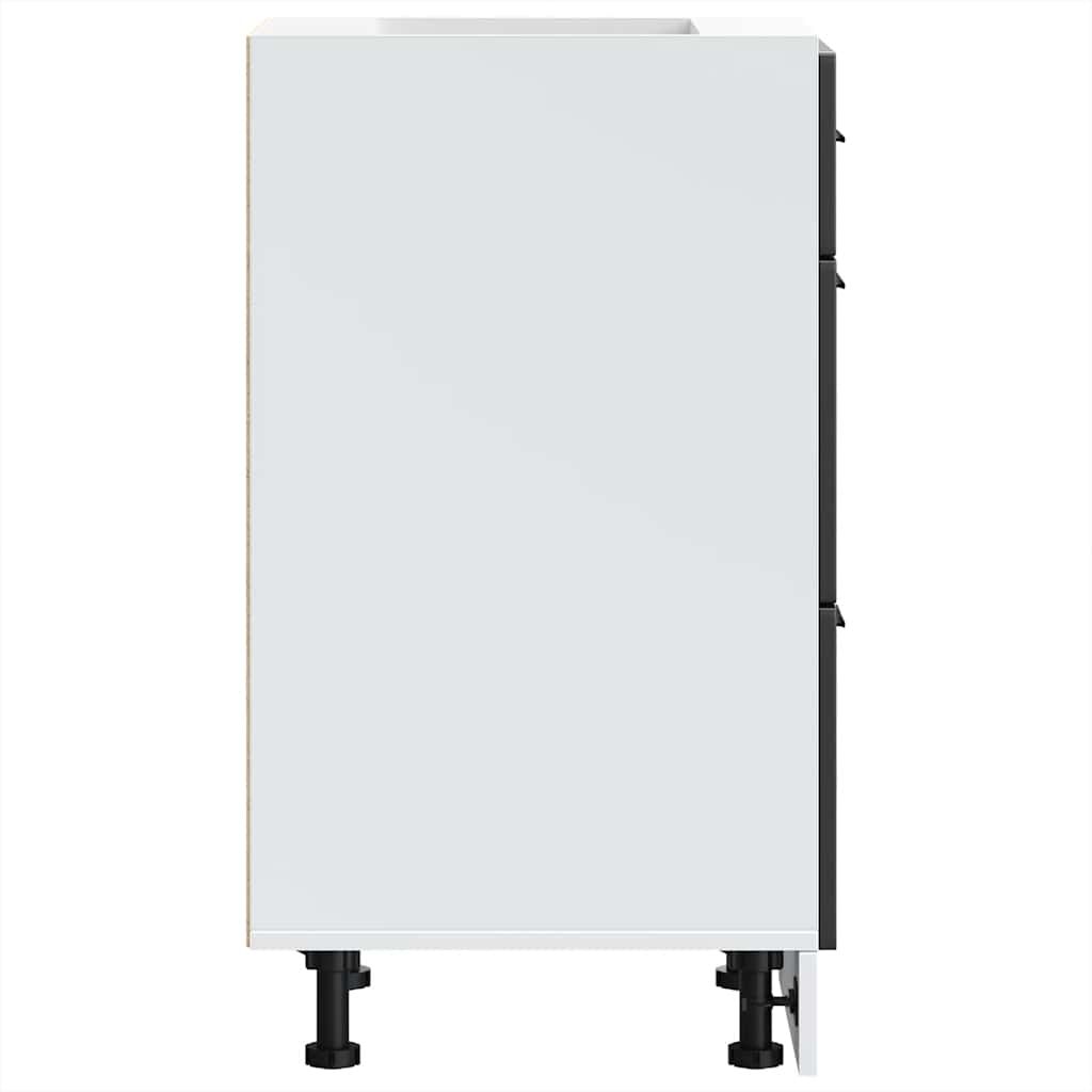 Onderkast "Porto" Zwart Bewerkt Hout is nu te koop bij PeponiXL, paradijselijk wonen!