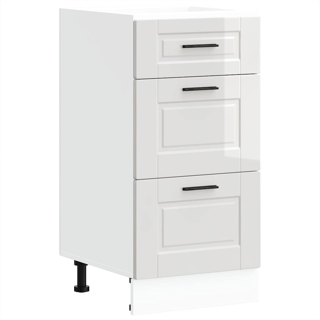 Onderkast "Porto" Hoogglans Wit Bewerkt Hout is nu te koop bij PeponiXL, paradijselijk wonen!