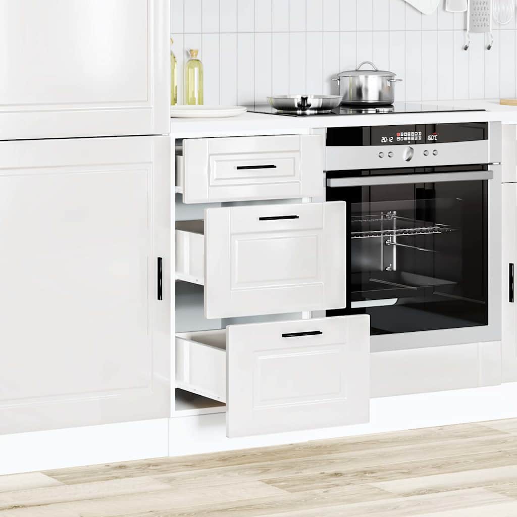 Onderkast "Porto" Hoogglans Wit Bewerkt Hout is nu te koop bij PeponiXL, paradijselijk wonen!